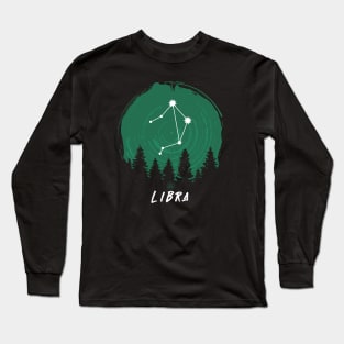 Retro Libra Zodiac Sign Astrology Proud Libra Long Sleeve T-Shirt